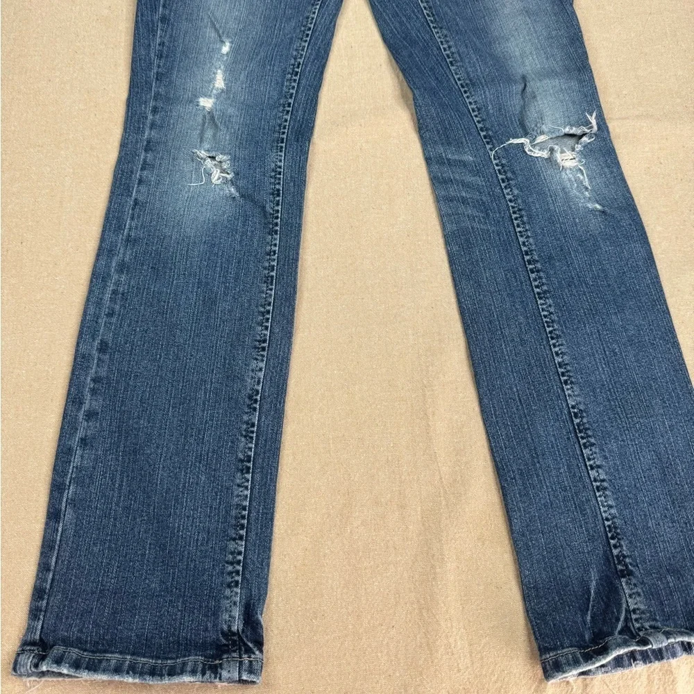 American Eagle Outfitters Jeans Womens Size 4 Blue Medium Wash Slim Straight